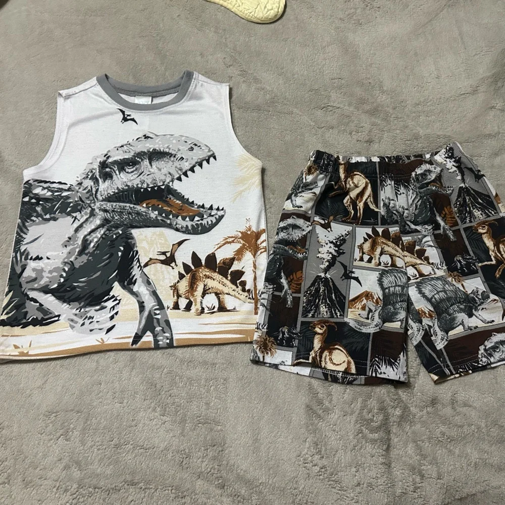 The Children's Place Gray Dinosaur Tee